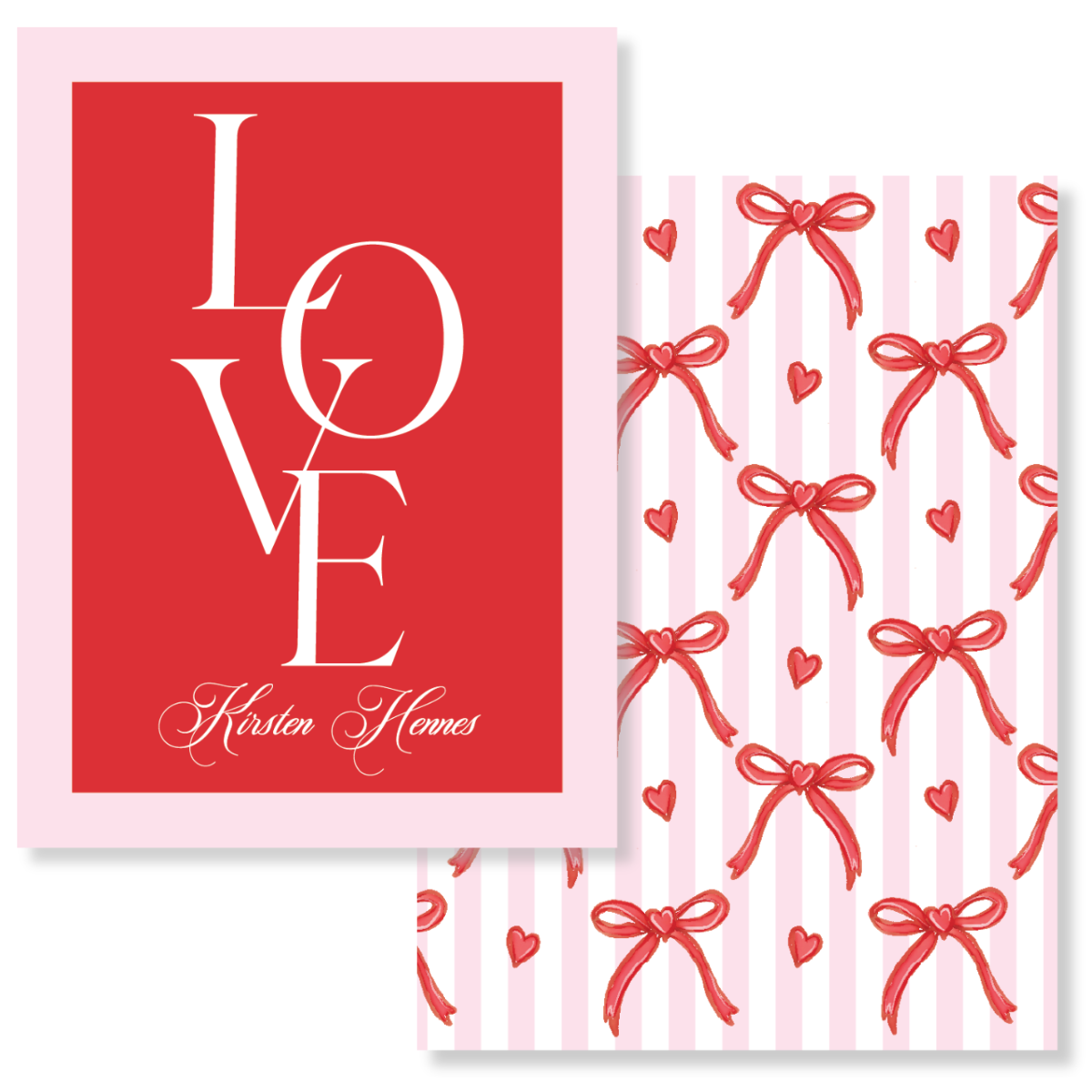 L O V E Gift Tag - Red