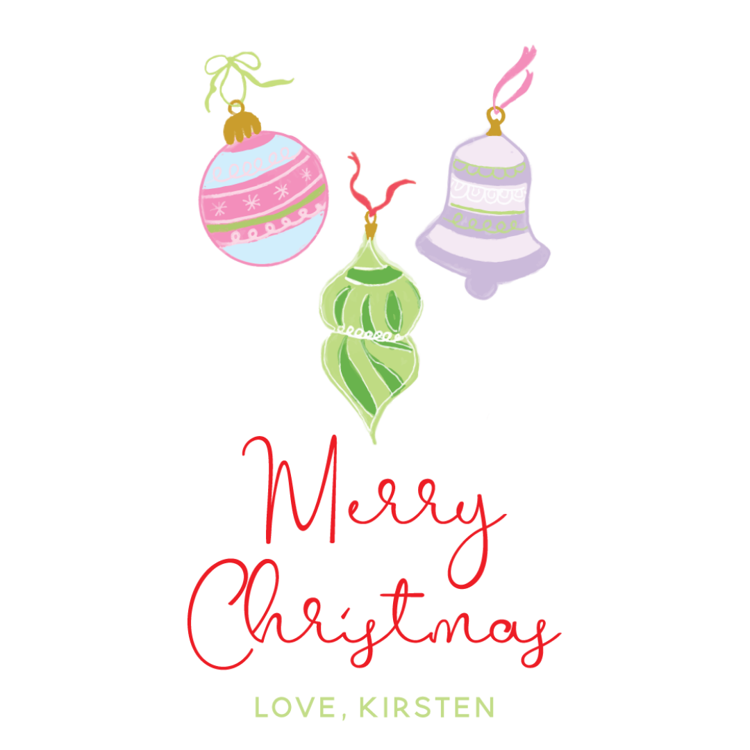 Ornaments Gift Tag