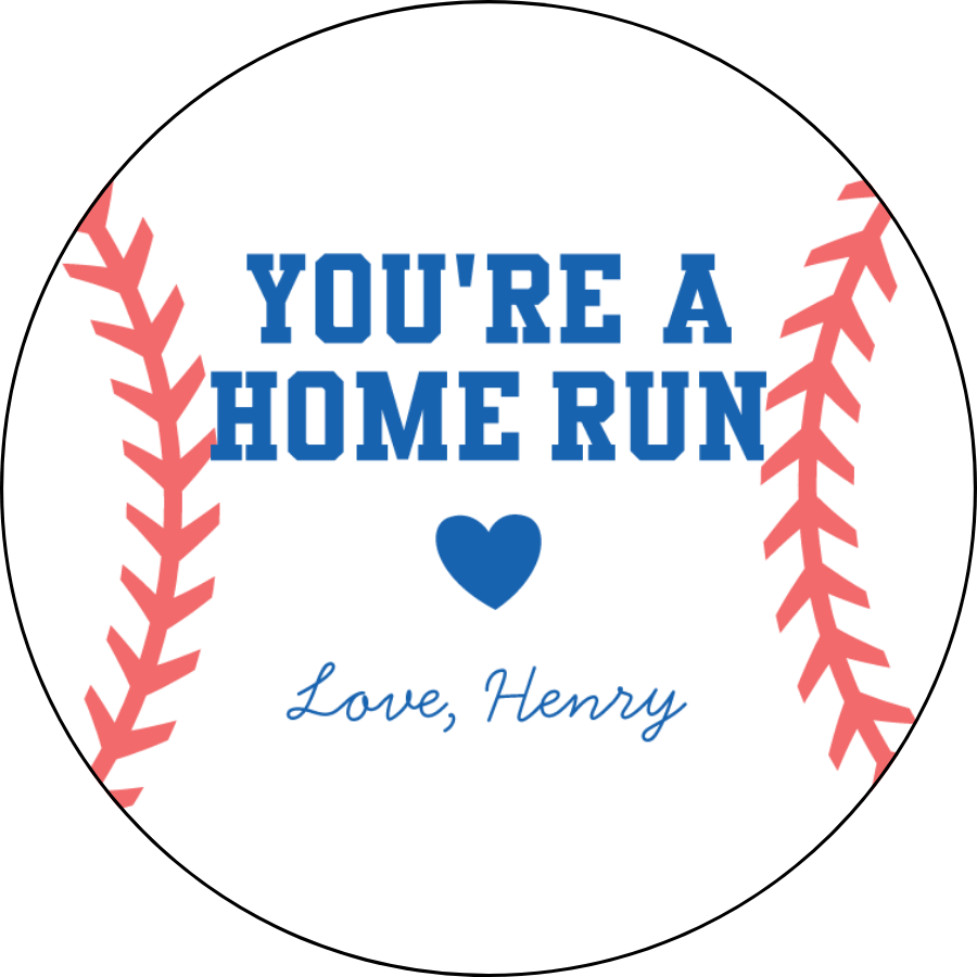 Home Run Gift Tag