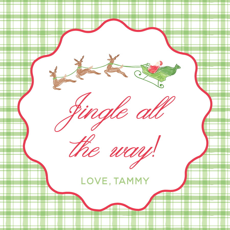 Jingle All The Way Gift Tag