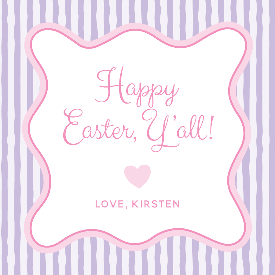 Happy Easter, Y'all - Purple & Pink