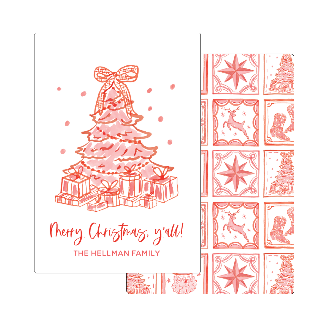 Texas Christmas Tile Gift Tag