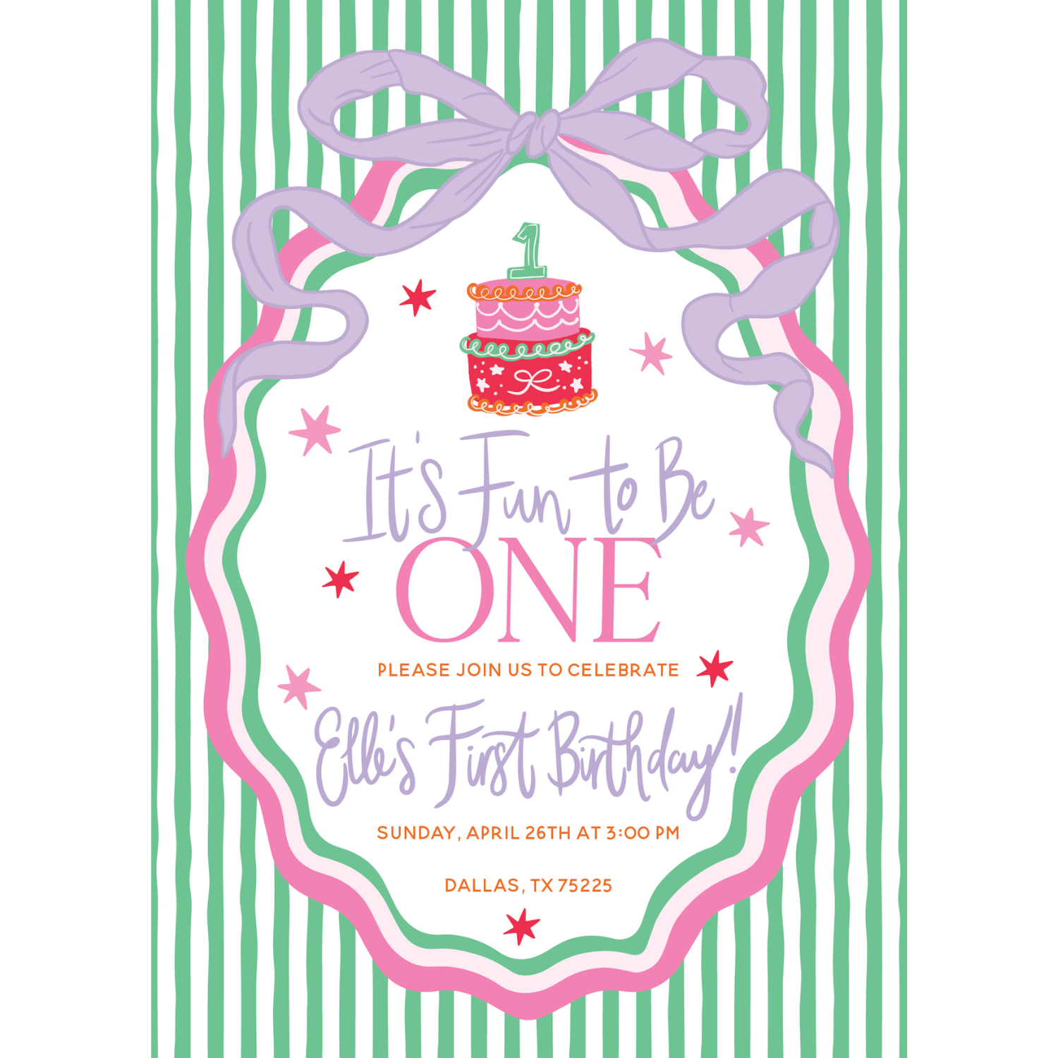 FUN to be ONE Invitation