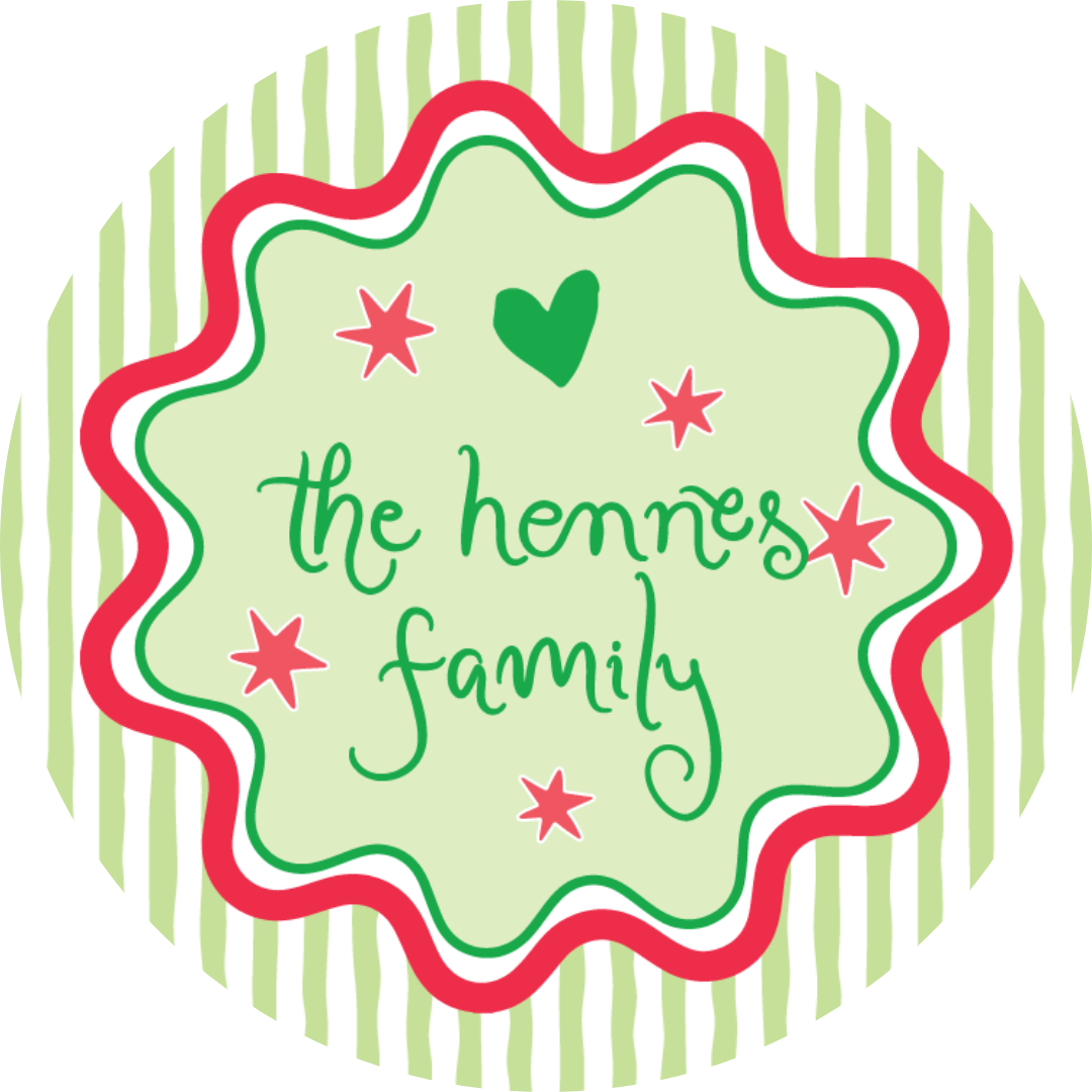 STICKER SHEET  - Green  Stripes & Squiggle Shape