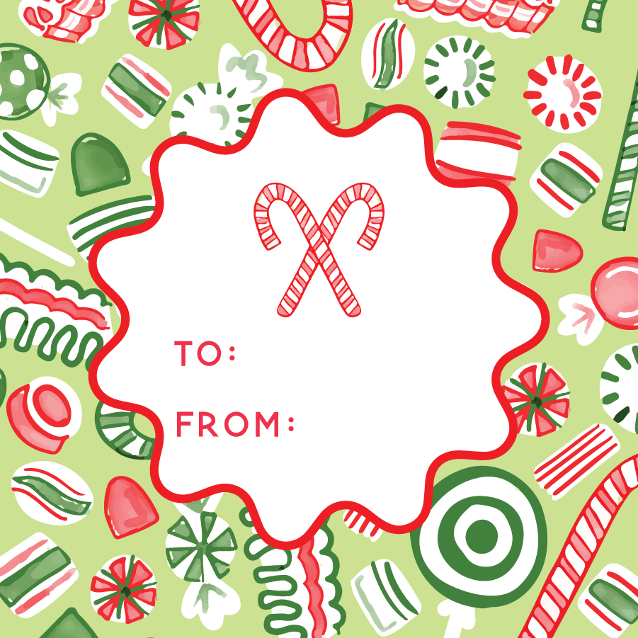 Christmas Candy Gift Tag