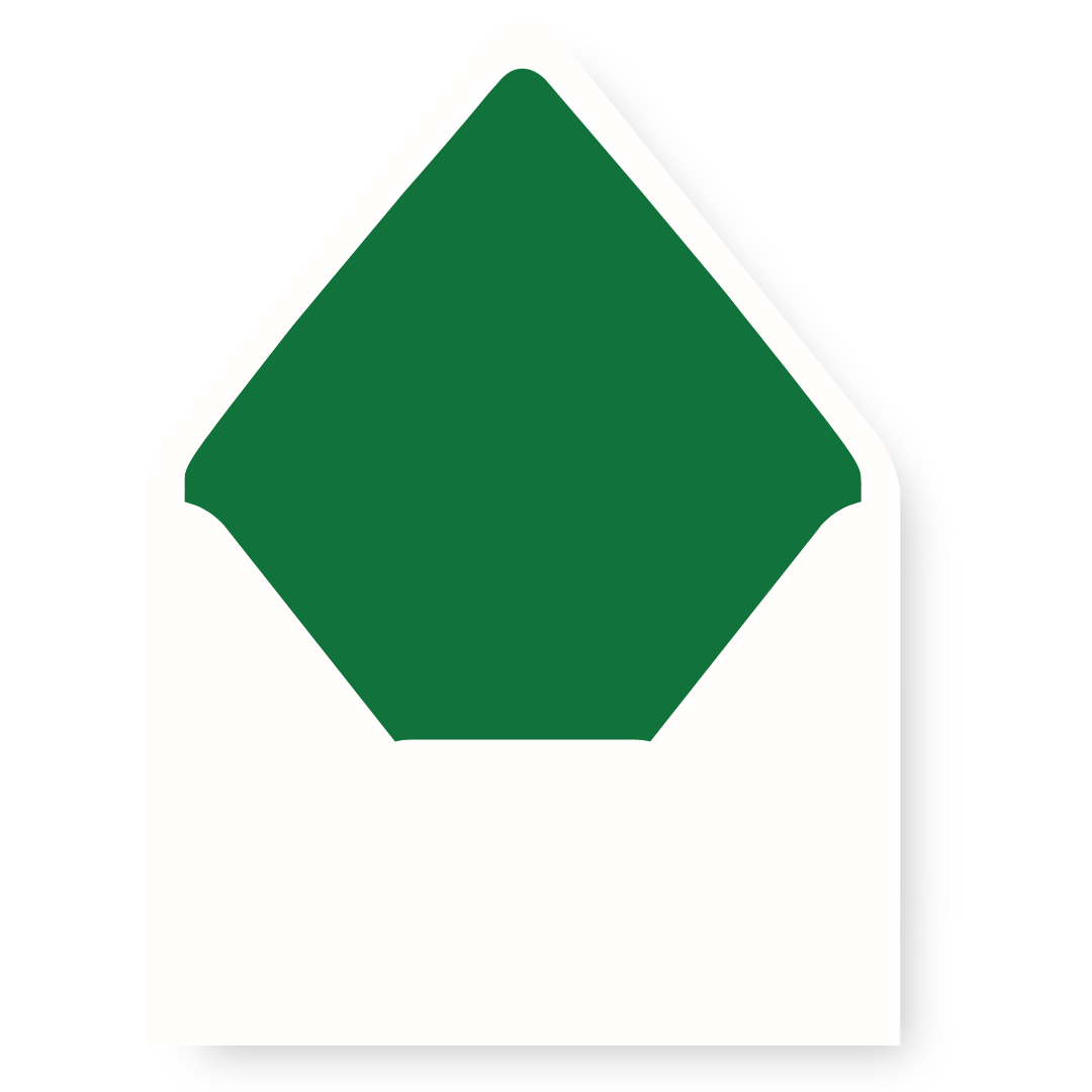 Chartreuse & Emerald Simple Stars Christmas Card Liner