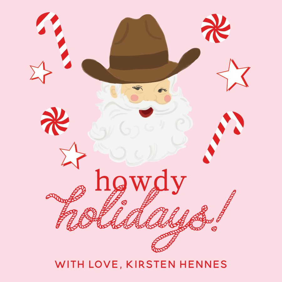 Howdy Holidays - PINK
