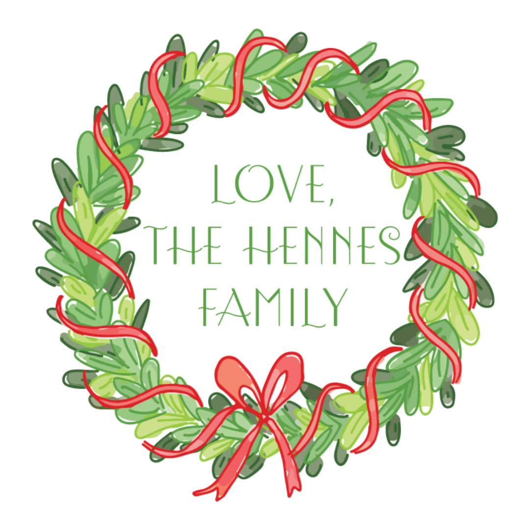 STICKER SHEET  - Christmas Wreath