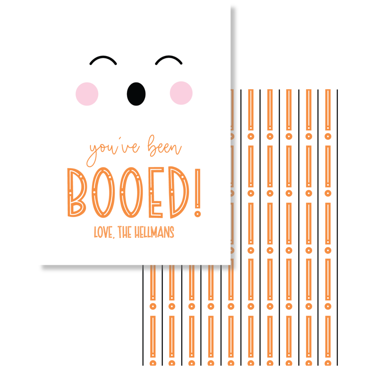 You've Been Booed Ghost Double Sided Gift Tag