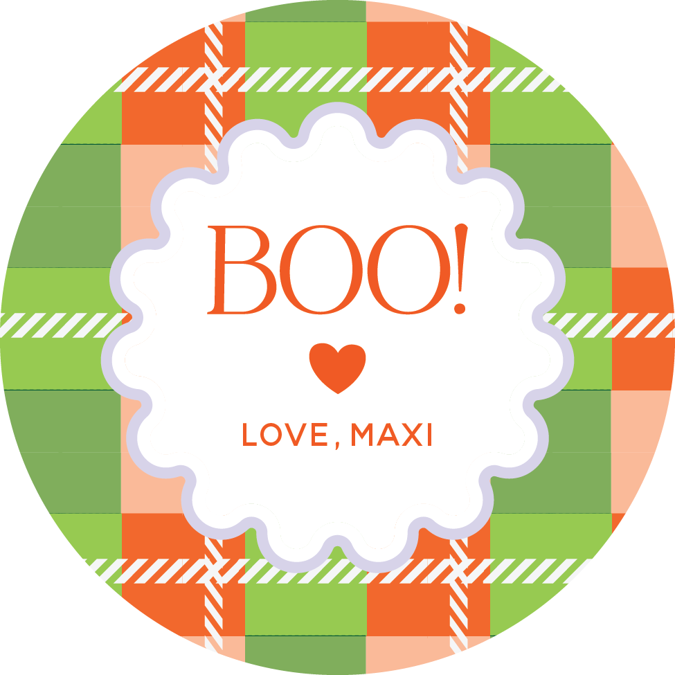 Sticker Sheet - Halloween Plaid