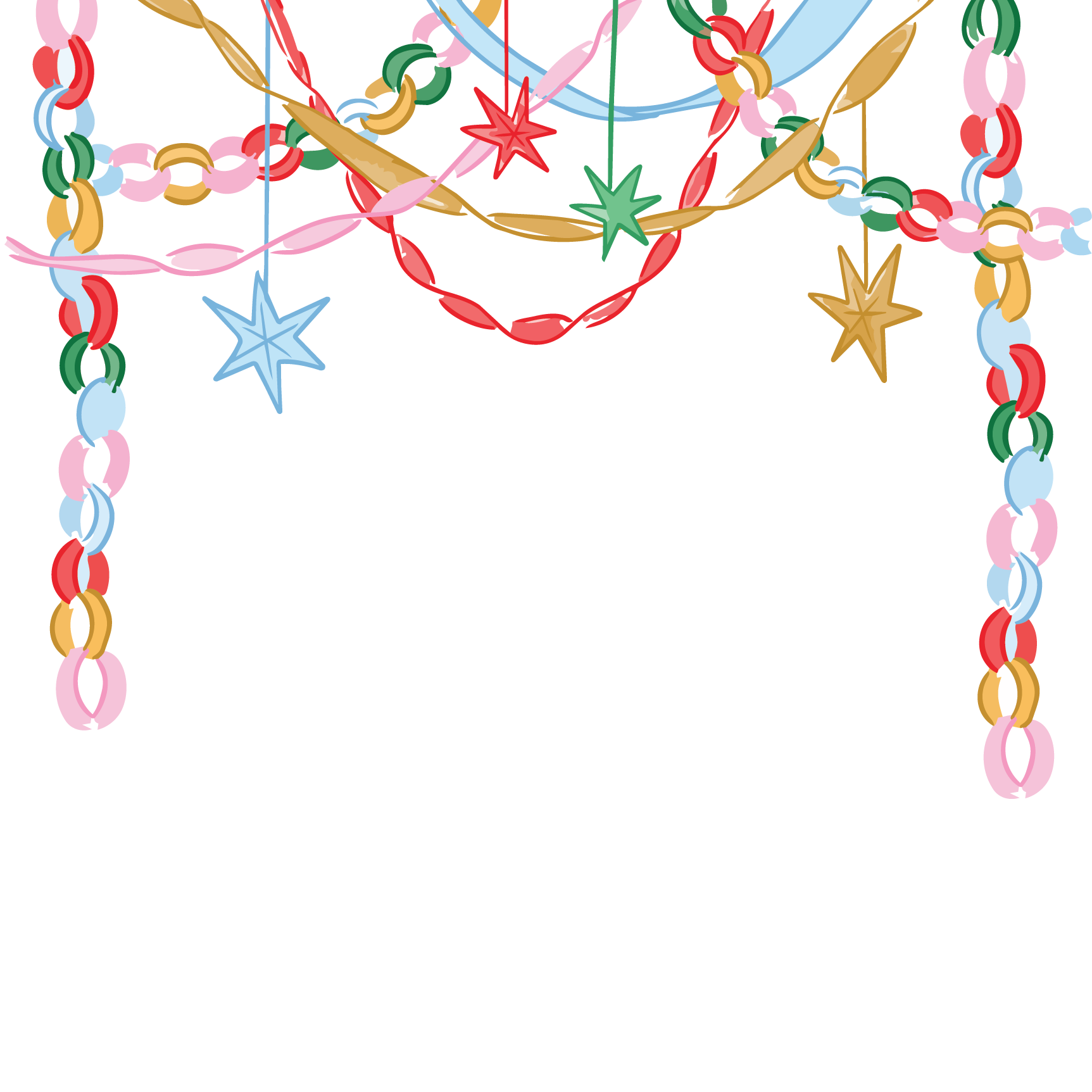 Stars, Streamers & Chains Notepad