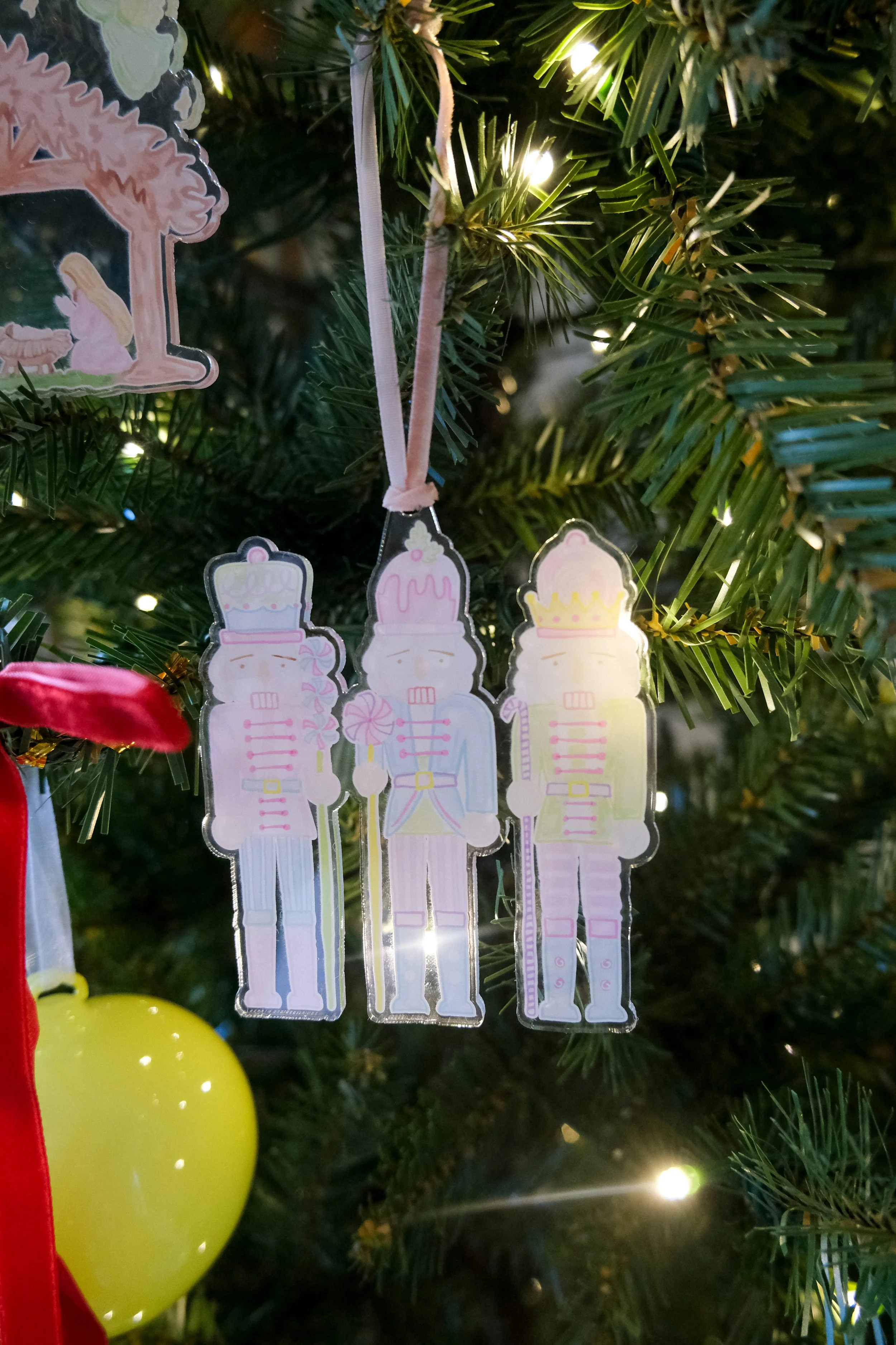 Nutcracker Acrylic Ornament/Charm