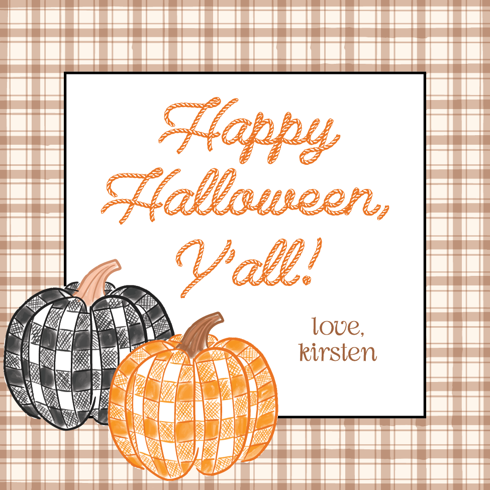 Happy Fall, Y'all! Gift Tag