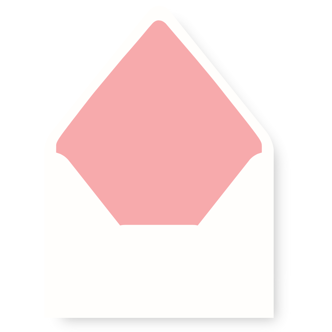 Red Wavy Die Cut Envelope Liner - RED