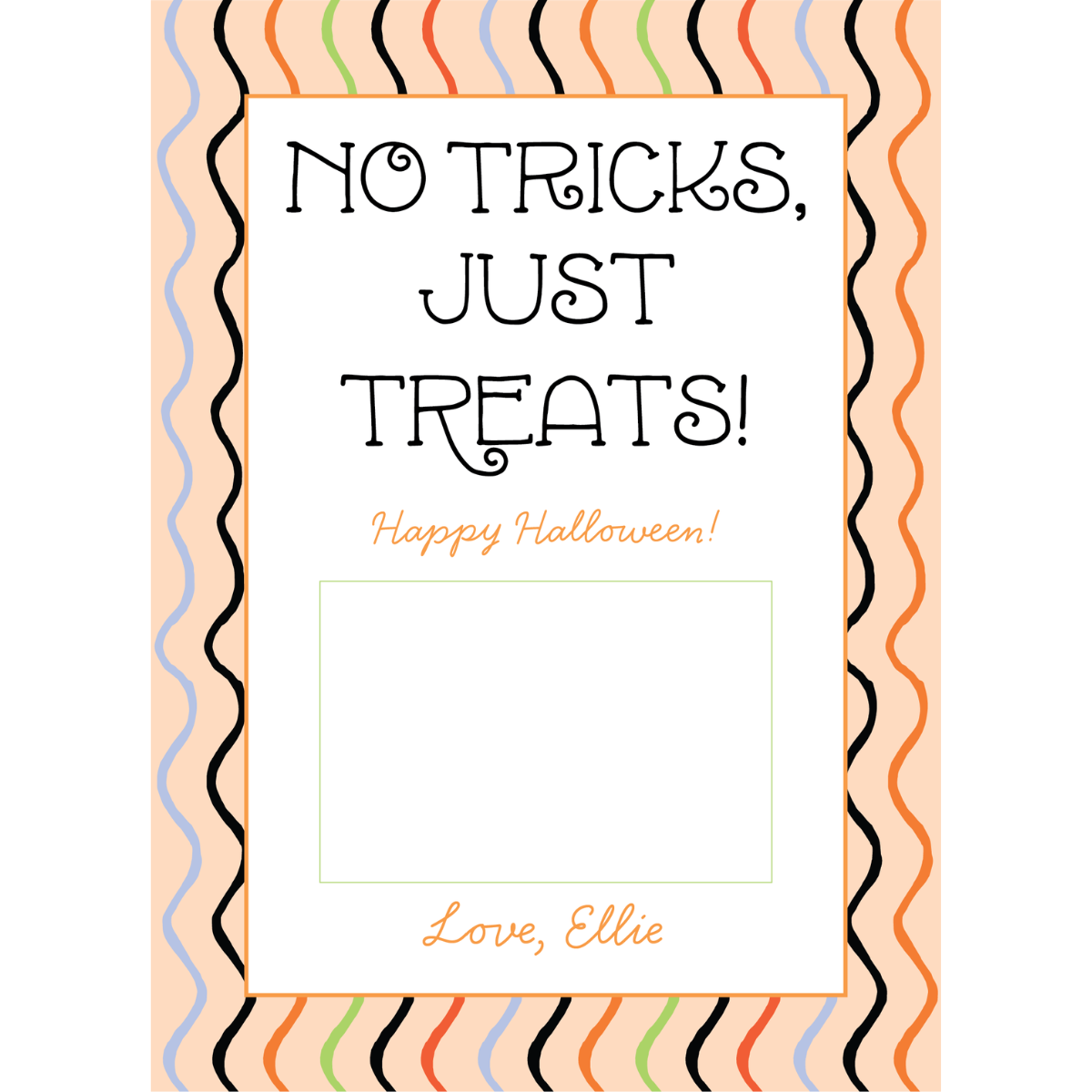 No Tricks, Just Treats Gift Card Holder