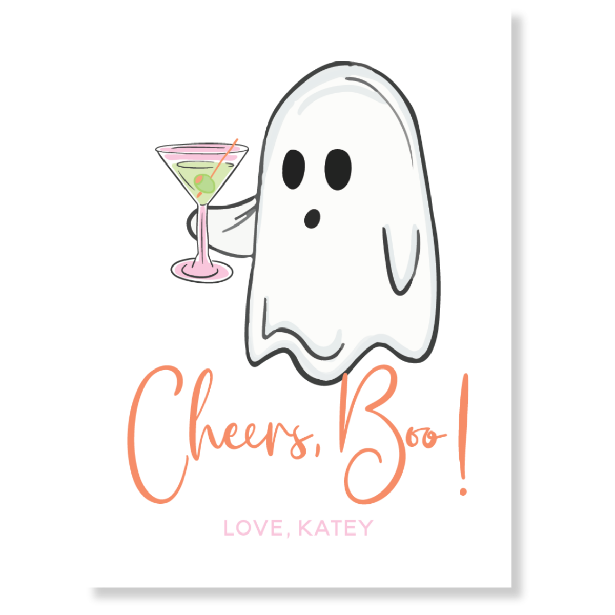 Cheers, Boo! Gift Tag