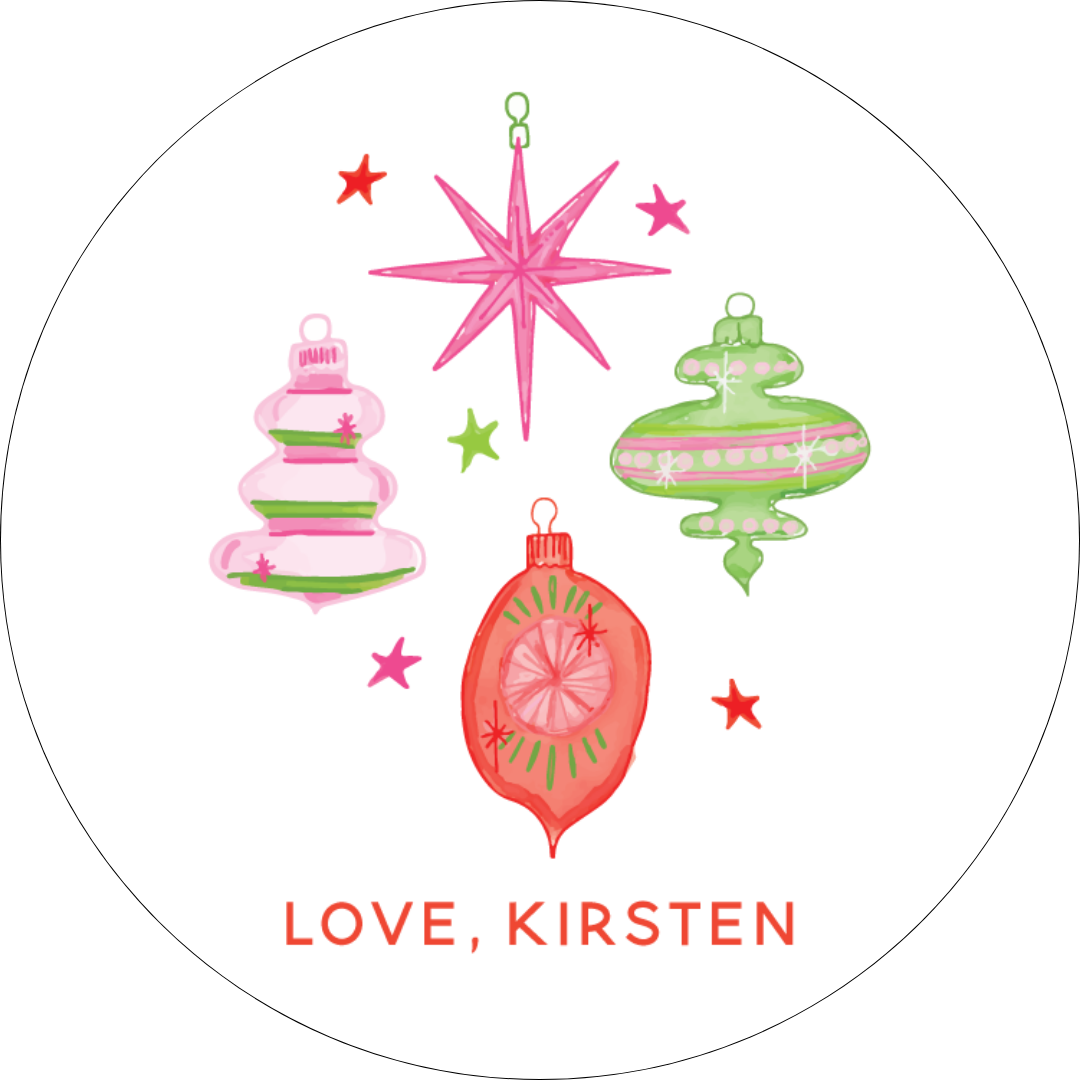 STICKER SHEET  - Christmas Ornaments