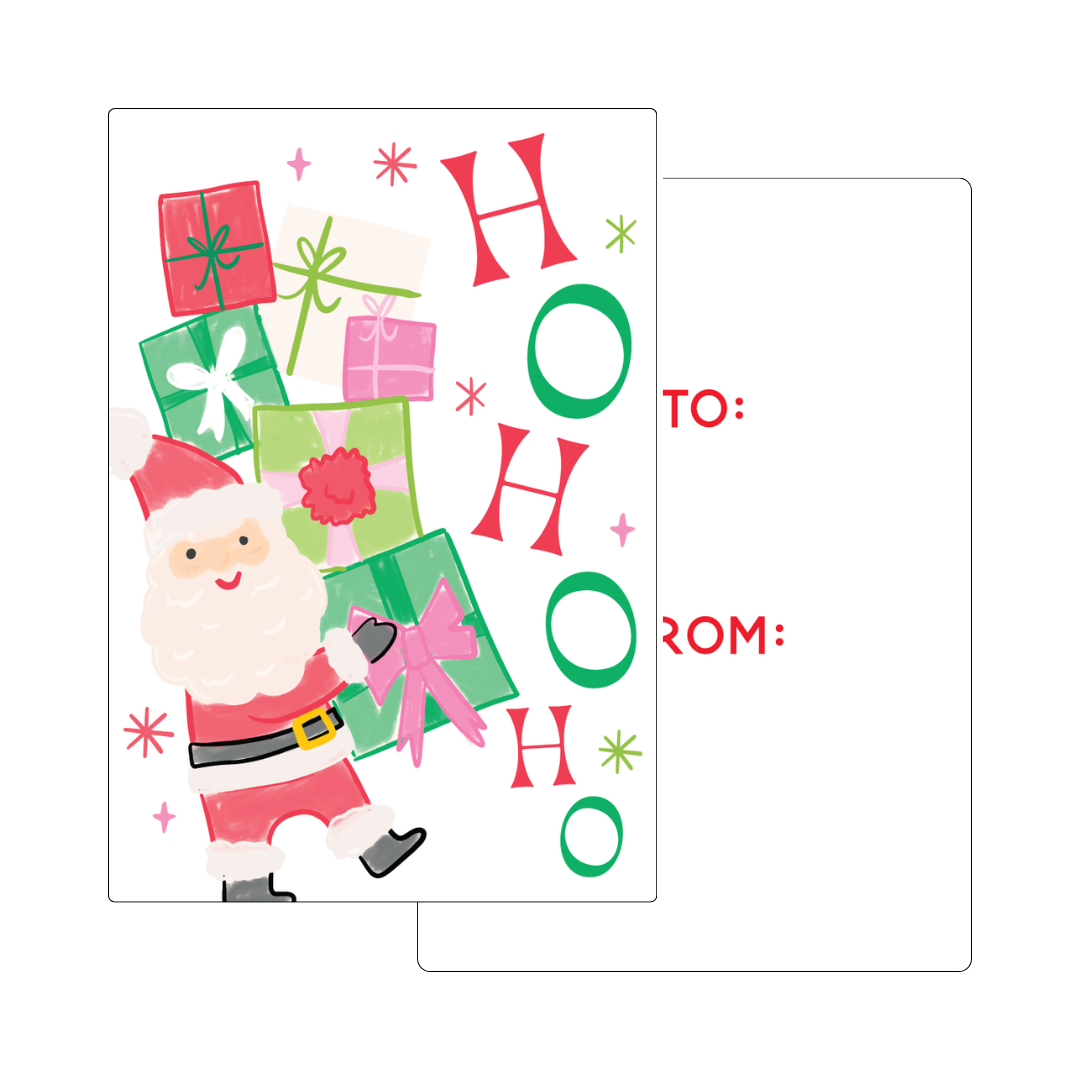 Ho Ho Ho Santa Presents Gift Tag