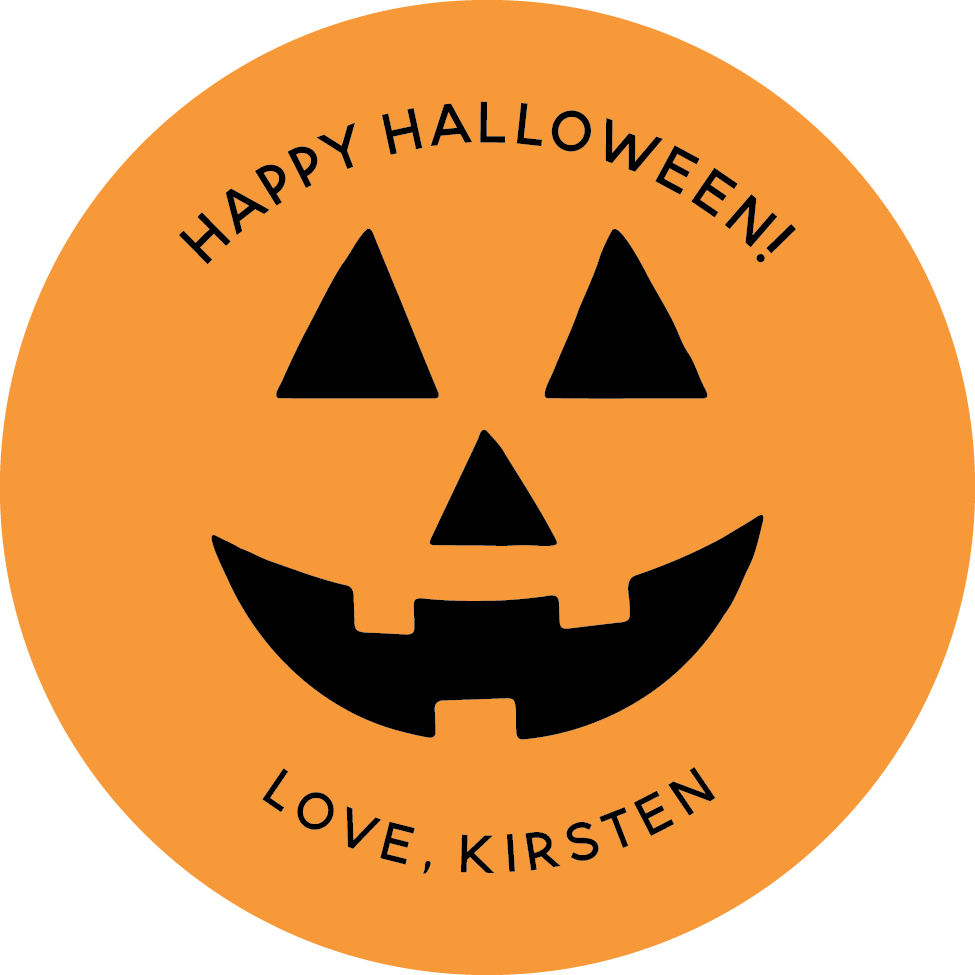 Sticker Sheet - Orange Jack-o'-lantern