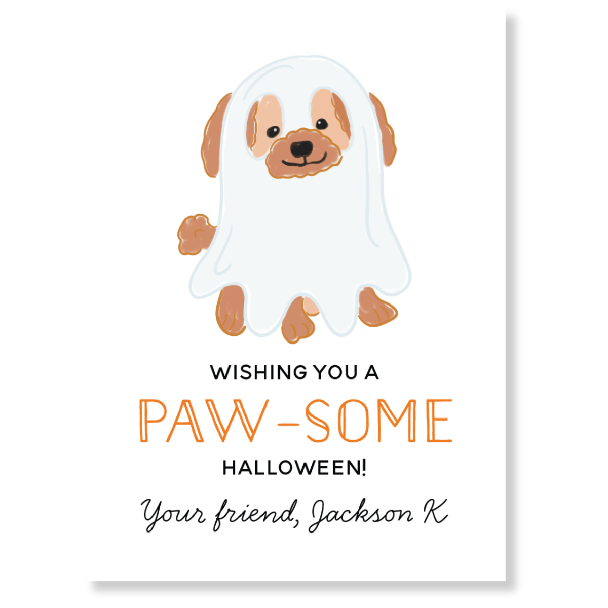PAW-some Halloween Gift Tag
