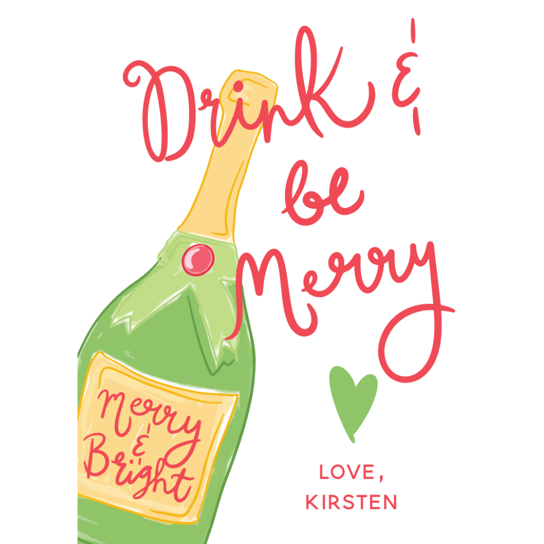 Drink & Be Merry Gift Tag