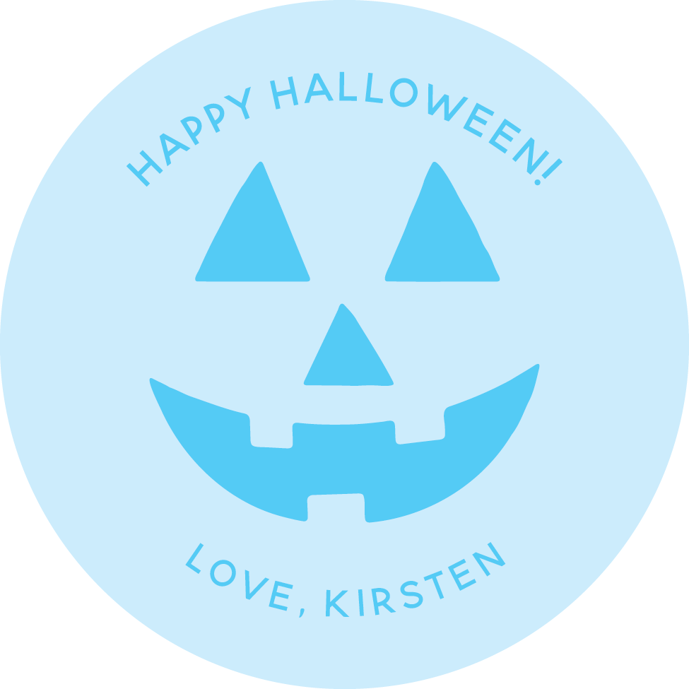 Sticker Sheet - Blue Jack-o'-lantern