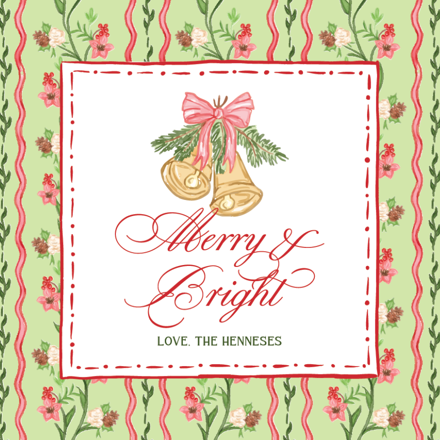 Merry & Bright  Gift Tag