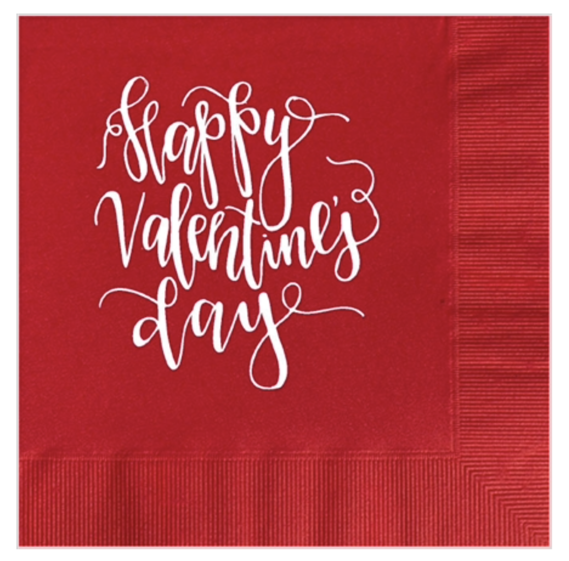 Happy Valentine's Day Cocktail Napkins