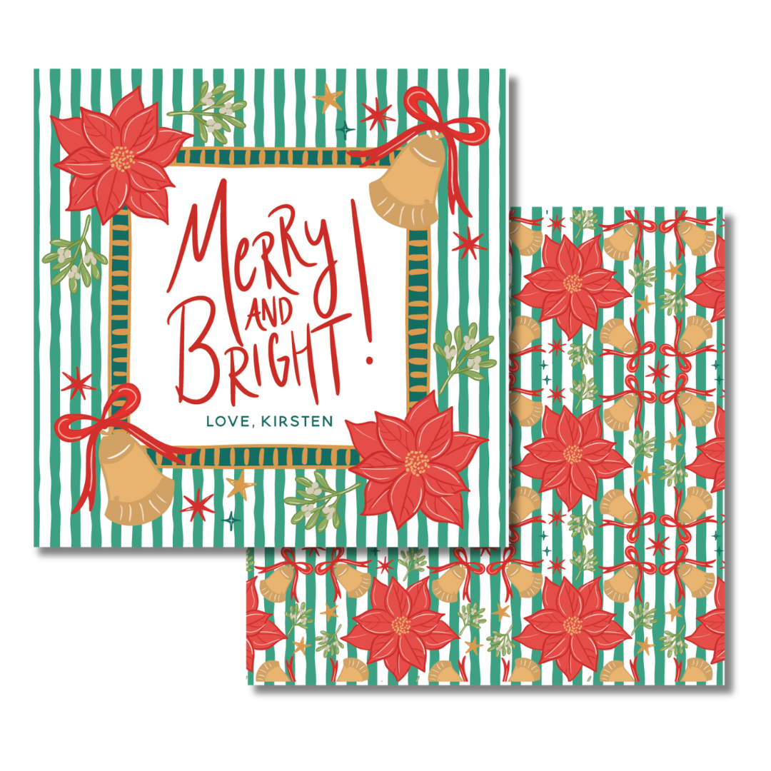 Raspberry Merry Patchwork Gift Tag (Copy)