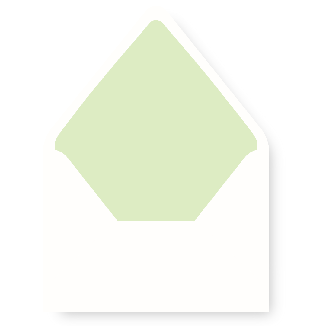 Green Wavy Die Cut Envelope Liner - GREEN