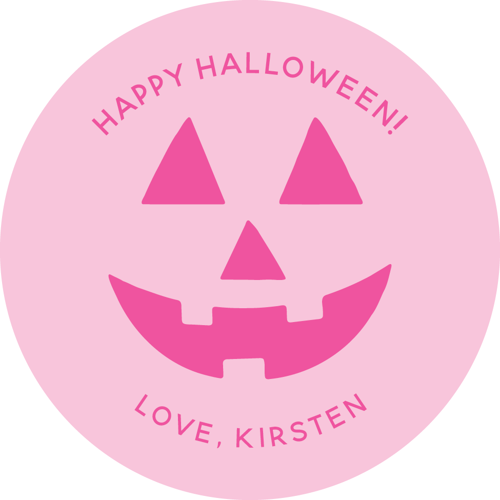 Sticker Sheet - Pink Jack-o'-lantern