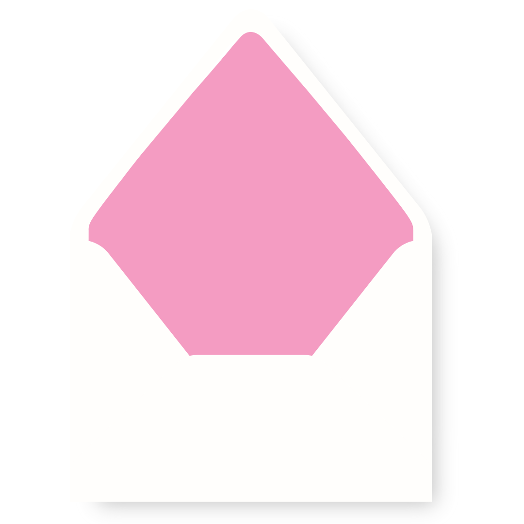 Pink & Green Gingham & Stars  Christmas Card Envelope Liner  - PINK