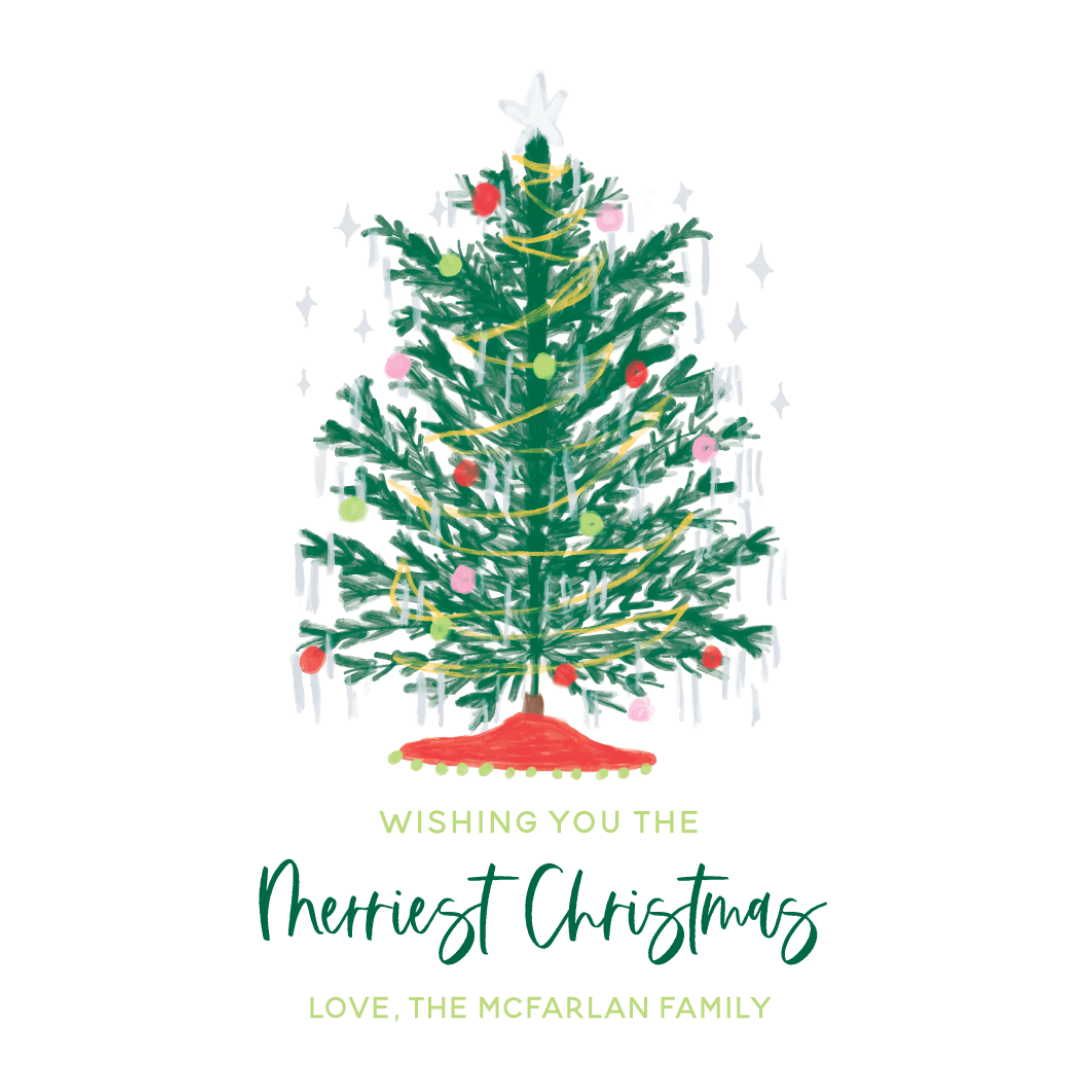 Tinsel Tree Gift Tag