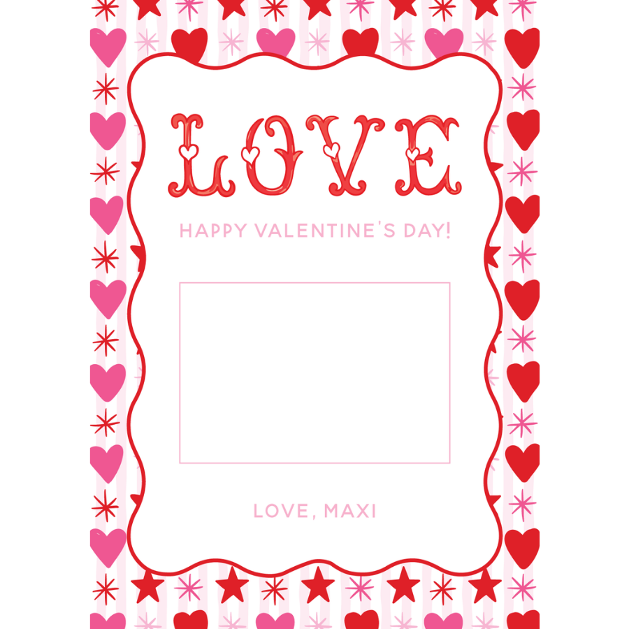 Pink LOVE Gift Card Holder