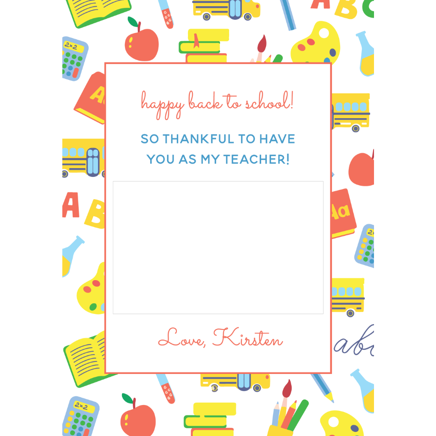 Traditional Colors  School Gift Card Holder