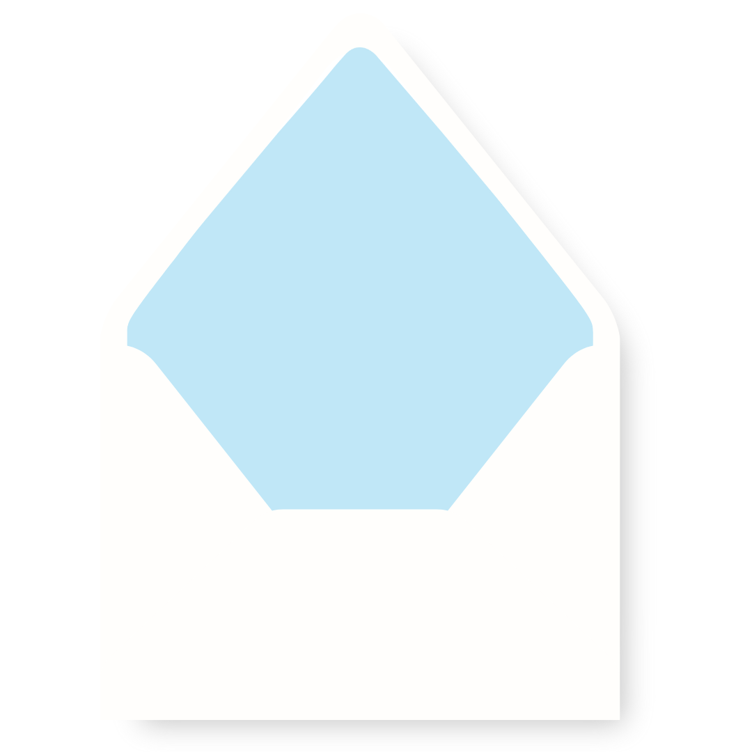 Nativity Christmas Card Envelope Liner - BLUE