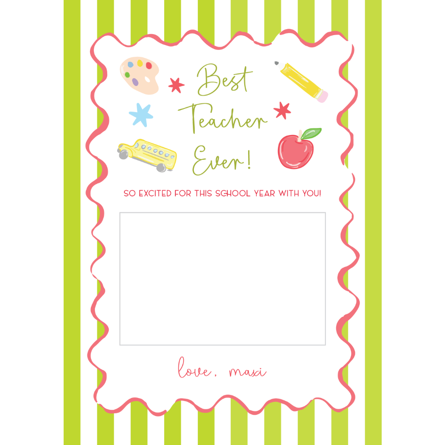 Best Teacher Ever Gift Card Holder
