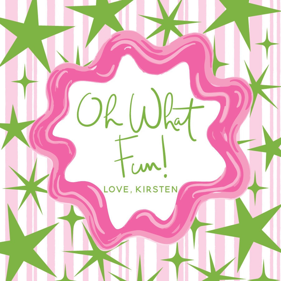 Oh What Fun! - GREEN & PINK