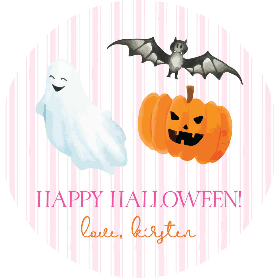 Sticker Sheet - Halloween Icons - PINK