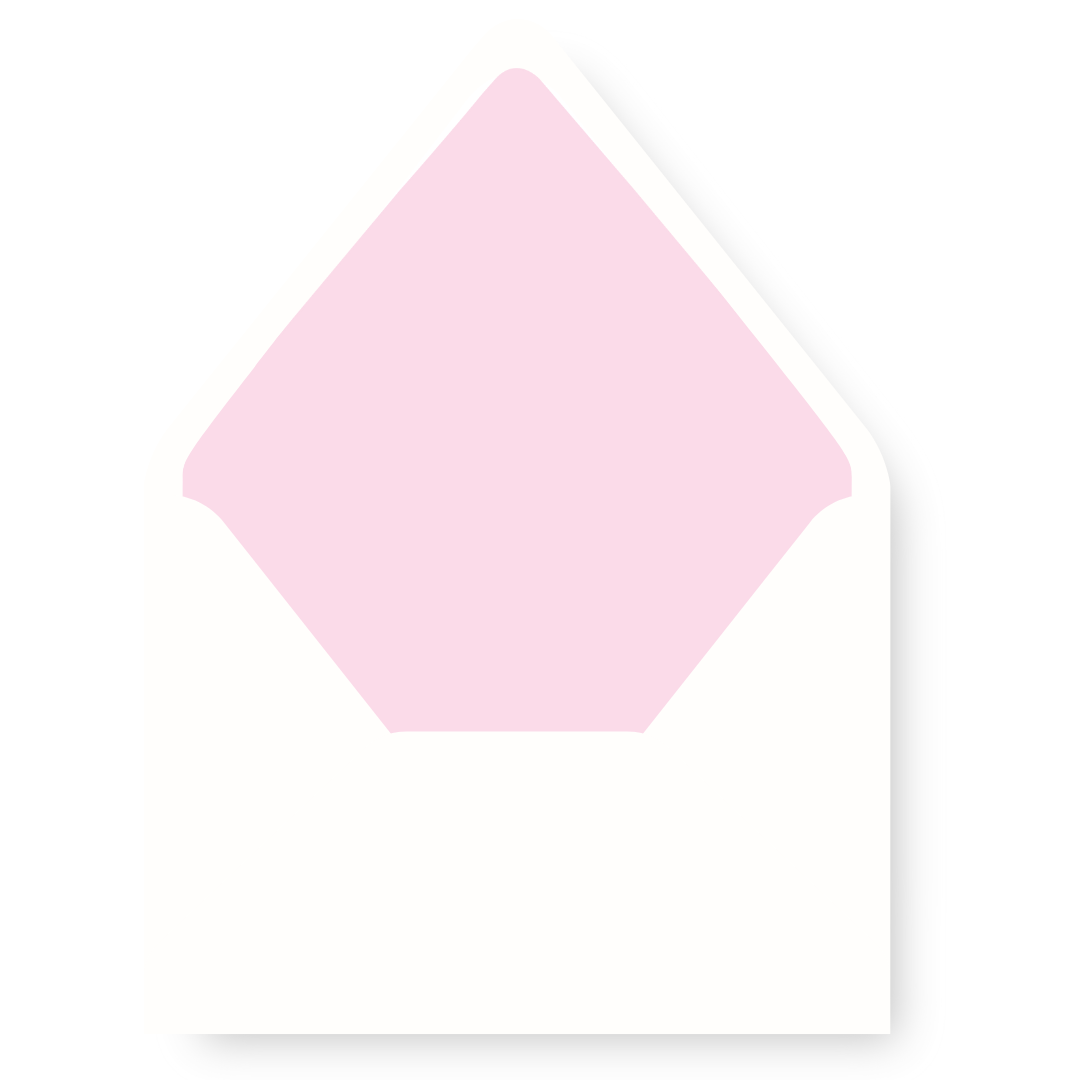 Pink Bow Frame Envelope Liner - PINK