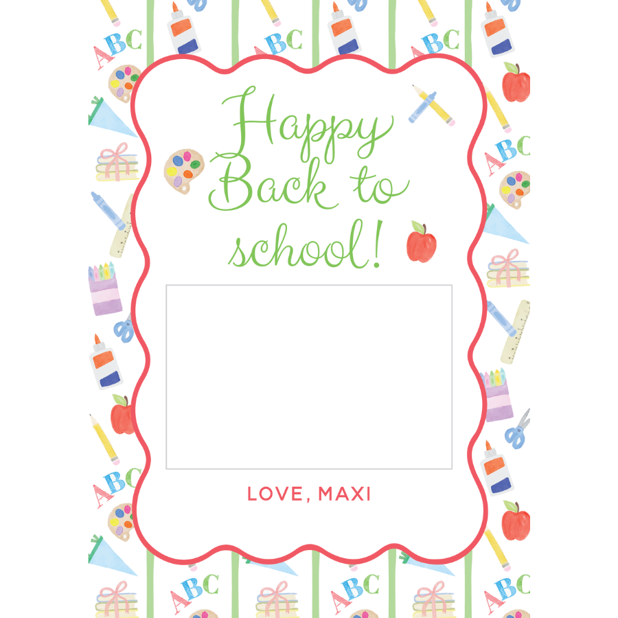 School Gift Card Holder - GREEN