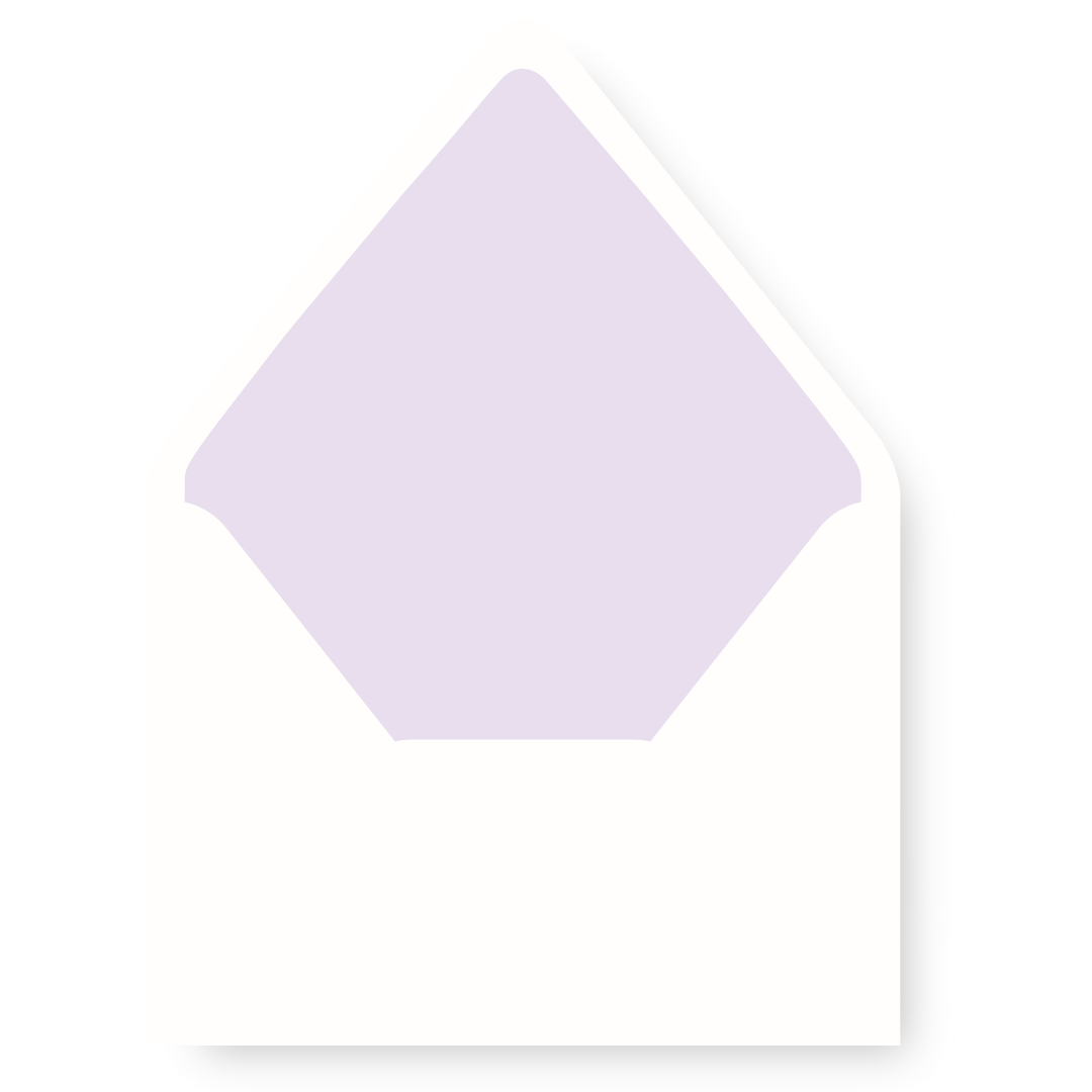 Angels Christmas Card Envelope Liner - LAVENDER