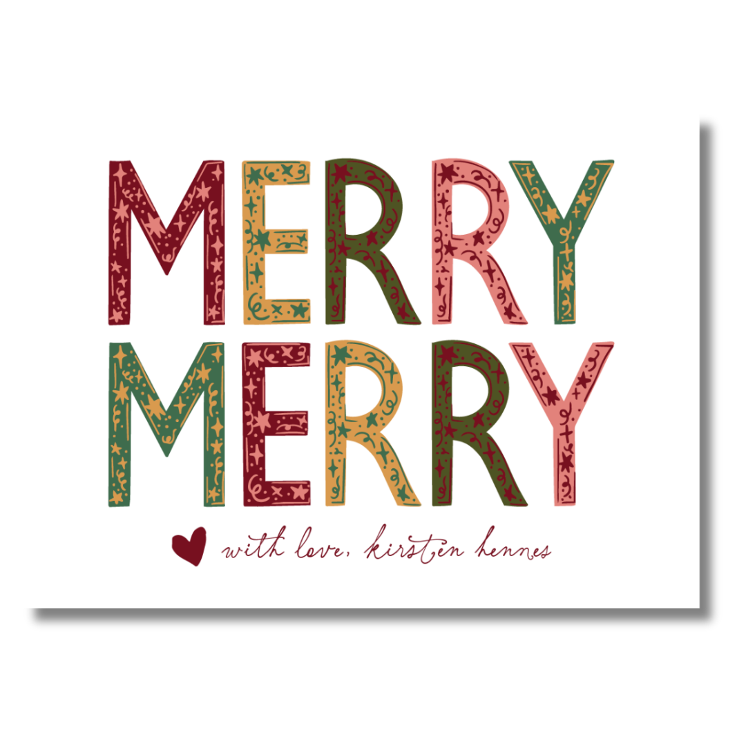 MERRY MERRY Star Patchwork Gift Tag (Copy)