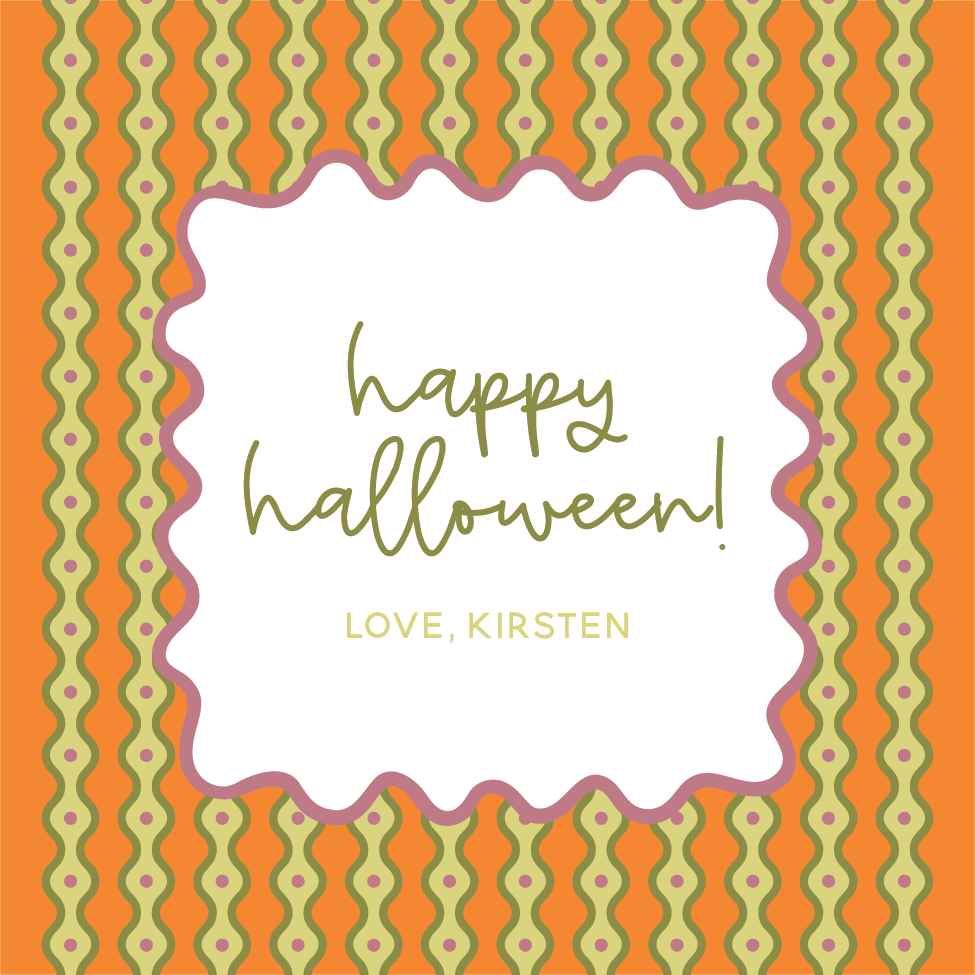 Abstract Tini Themed Fall Gift Tag