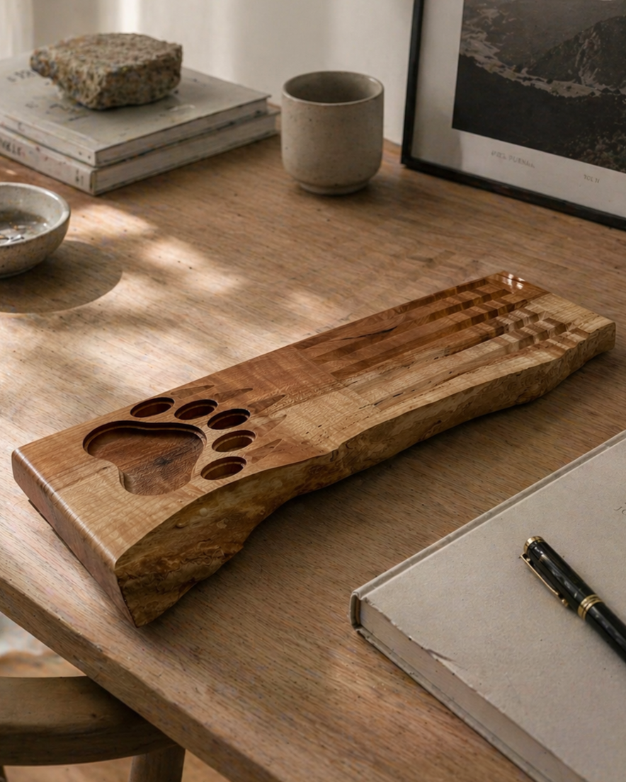 Live Edge Desk Organizer