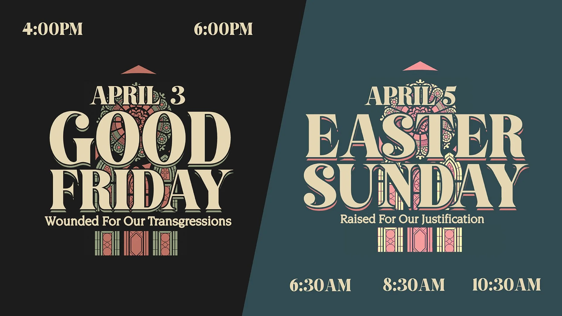 Good Friday + Easter Services