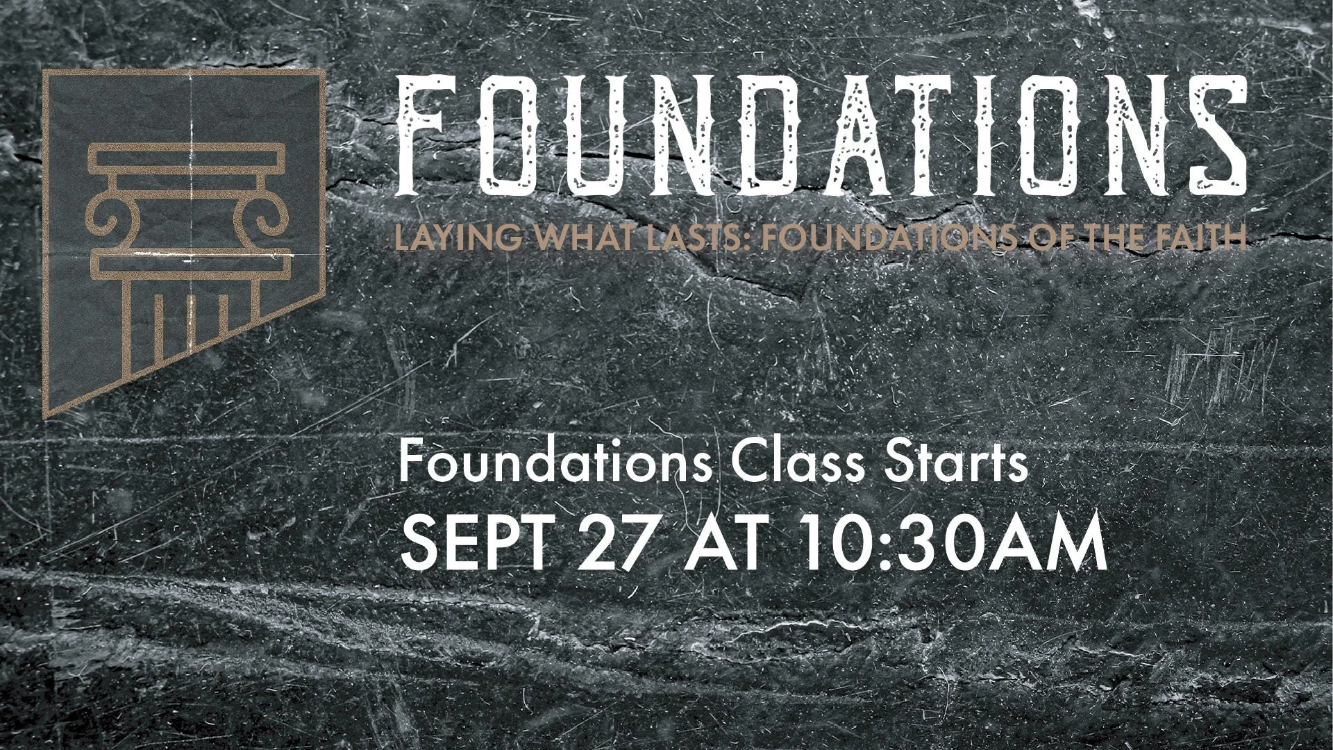 Foundations Class
