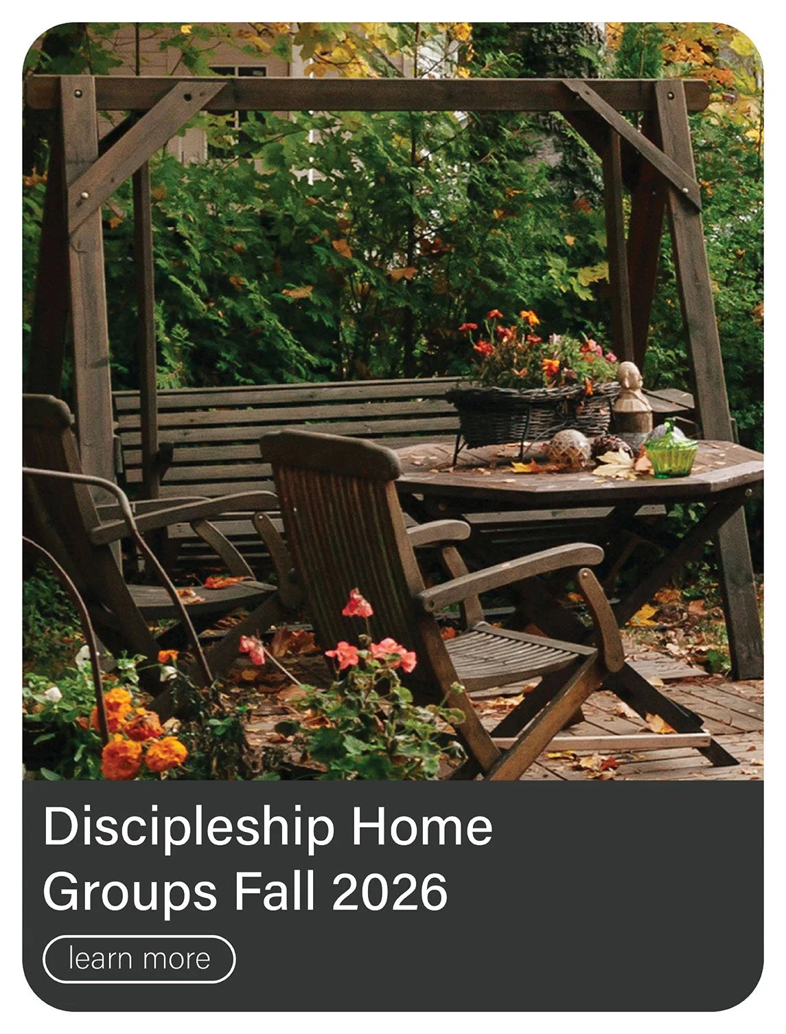 Home groups Fall 2026