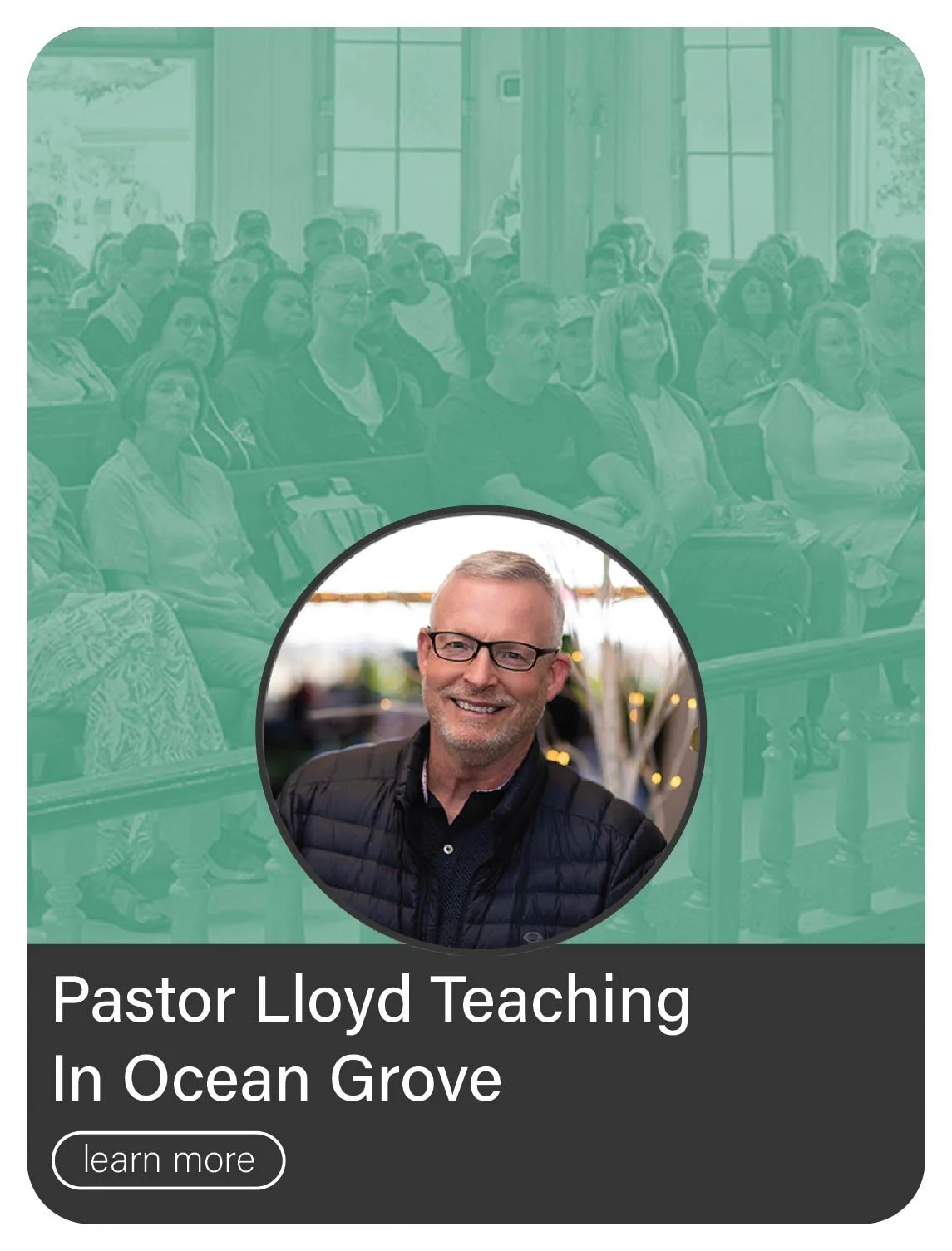 Pastor Lloyd in Ocean Grove