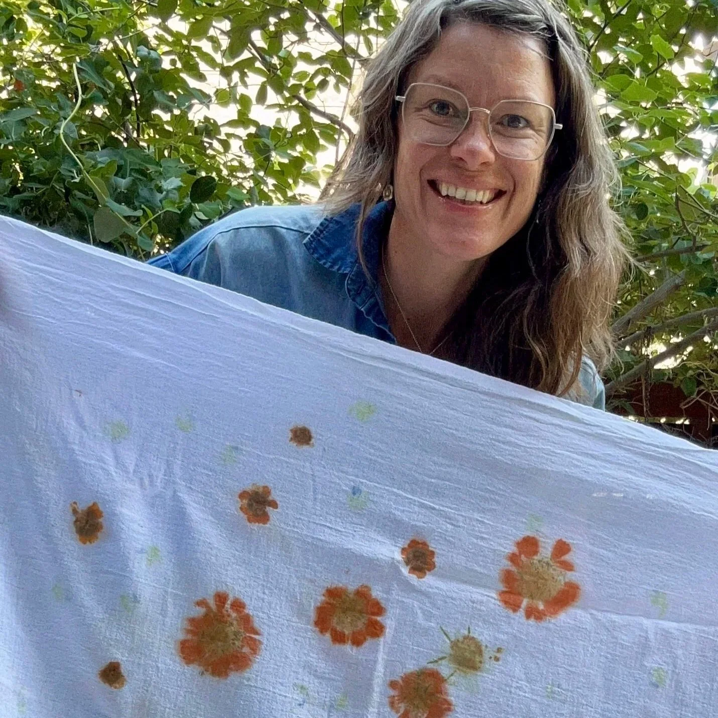 eco-printing with flowers!